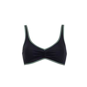 VIVID Bikinový top 'Mix&Match'  námornícka modrá / svetlozelená