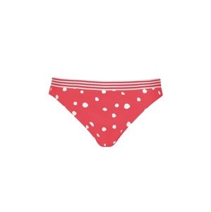VIVID Bikinové nohavičky  červená / šedobiela