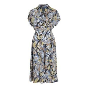 Lauren Ralph Lauren Petite Košeľové šaty  námornícka modrá / opálová / svetlomodrá / hnedá