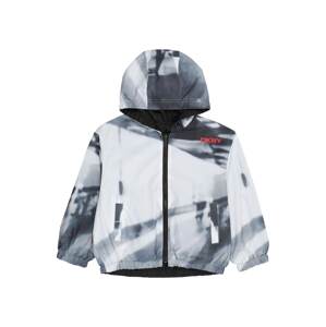 DKNY Prechodná bunda  sivá / červená / čierna / šedobiela