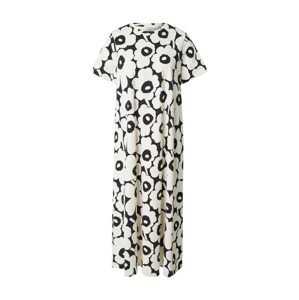 Marimekko Šaty 'PISTEINEN'  čierna / biela