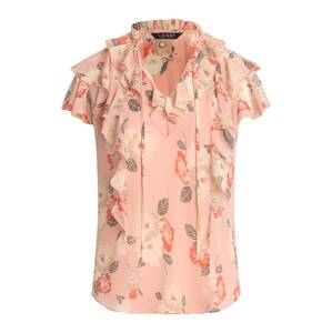 Lauren Ralph Lauren Petite Blúzka  svetlobéžová / farby bahna / ružová / jasne červená