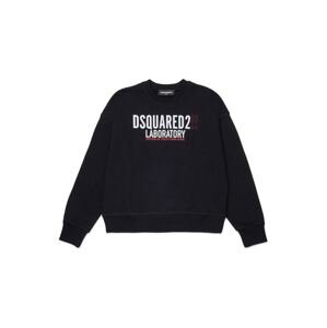 DSQUARED2 Mikina  svetločervená / čierna / biela