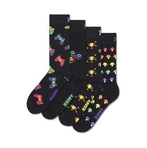 Happy Socks Ponožky 'Gamer'  žltá / limetová / ružová / čierna