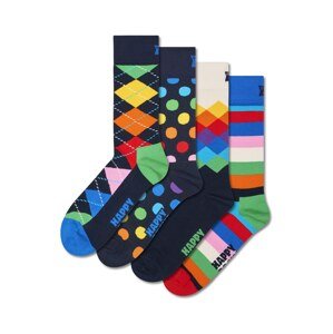 Happy Socks Ponožky  modrá / žltá / oranžová / čierna