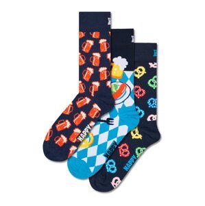 Happy Socks Ponožky  námornícka modrá / azúrová / tmavožltá / červená