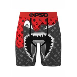 PSD Boxerky 'WF Lux Drip'  sivá / svetlosivá / červená / čierna