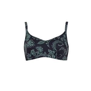 VIVID Bikinový top  tmavomodrá / zelená