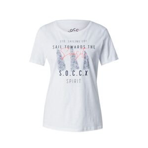 Soccx Tričko  červená / čierna / biela ako vlna