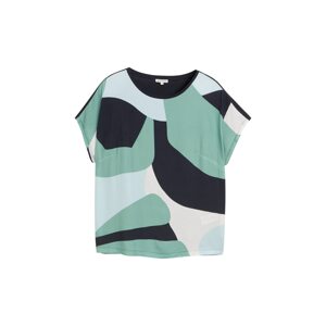 Tom Tailor Women + Tričko  námornícka modrá / pastelovo modrá / pastelovo zelená / biela