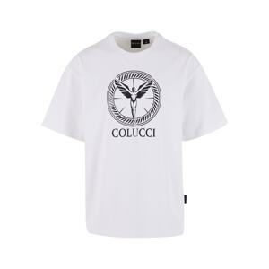 Colucci Tričko 'Ikarus'  sivá / čierna / biela
