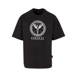 Colucci Tričko 'Ikarus'  čierna / biela