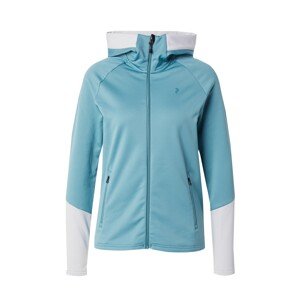 PEAK PERFORMANCE Športová mikina so zipsom 'Rider Essentials'  tyrkysová / biela