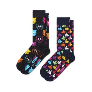 Happy Socks Ponožky '2-Pack Cat Socks'  zmiešané farby