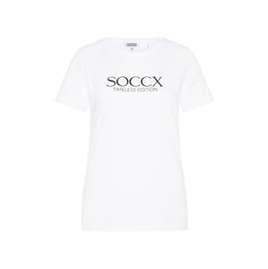 Soccx Tričko  čierna / biela