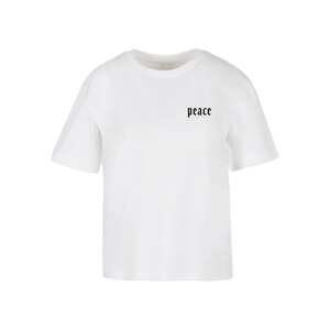 Miss Tee Tričko 'Peace Hand'  sivá / tmavosivá / čierna / biela