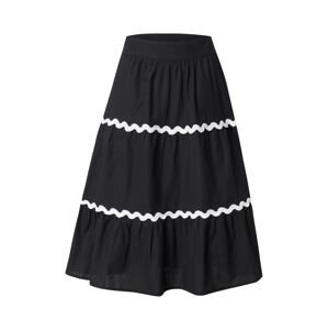Compania Fantastica Sukňa 'Falda'  čierna / biela