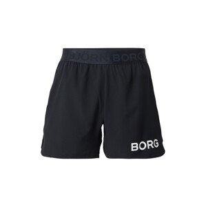 BJÖRN BORG Športové nohavice  čierna / biela