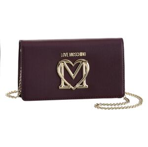 Love Moschino Listová kabelka  zlatá / tmavofialová
