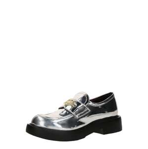Love Moschino Papuče 'SCARPAD.CITY40'  strieborná