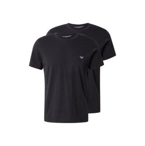 Emporio Armani Tričko  čierna / biela