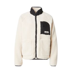 RIP CURL Flisová bunda 'SHORE BREAK'  čierna / biela / šedobiela