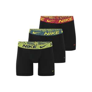 NIKE Underwear Boxerky  modrá / neónovo žltá / červená / čierna
