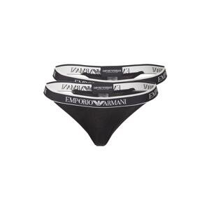 Emporio Armani Tangá  čierna / biela