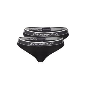 Emporio Armani Tangá  čierna / biela