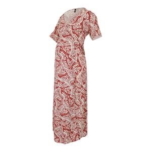 Vero Moda Maternity Šaty 'VMMBali'  svetlobéžová / bordová