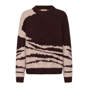 CULTURE Sveter 'CUzinna Pullover'  hnedá / svetlohnedá