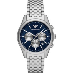 Emporio Armani Analógové hodinky  námornícka modrá / strieborná