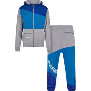 Dangerous DNGRS Joggingová súprava  azúrová / tmavomodrá / sivá melírovaná / biela