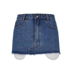 Von Dutch Originals Sukňa 'Pam'  modrá denim / zlatá žltá