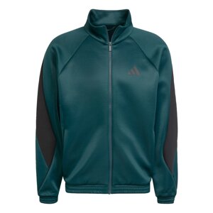 ADIDAS SPORTSWEAR Športová mikina so zipsom 'Stadium'  tmavozelená