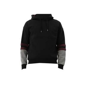 Arma Mikina  sivá melírovaná / burgundská / čierna