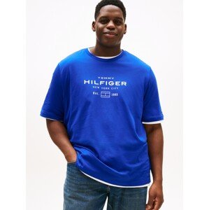 Tommy Hilfiger Big & Tall Tričko  modrá / biela