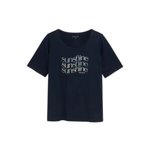 Tom Tailor Women + Tričko  tmavomodrá / mätová / biela
