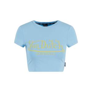 Von Dutch Originals Tričko 'Arta'  svetlomodrá / citrónová žltá