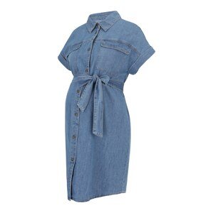 Vero Moda Maternity Košeľové šaty 'VMMNOTUS'  modrá denim