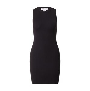 DKNY Pletené šaty  čierna / biela