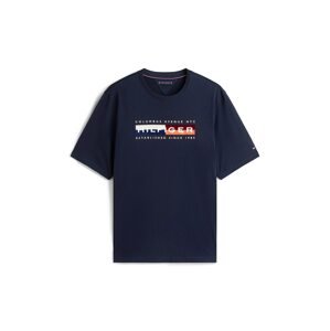 Tommy Hilfiger Big & Tall Tričko  námornícka modrá / oranžová / tmavočervená / biela