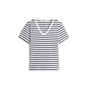 Tommy Hilfiger Curve Tričko  čierna / biela