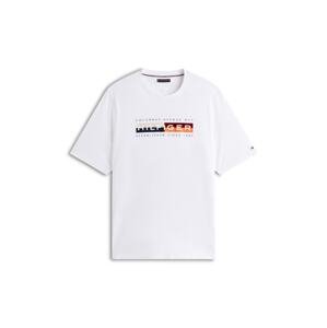 Tommy Hilfiger Big & Tall Tričko  námornícka modrá / oranžová / tmavočervená / biela