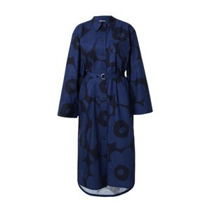 Marimekko Košeľové šaty 'JÄLKI'  námornícka modrá / čierna