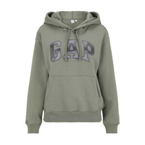 Gap Petite Mikina  sivá / pastelovo zelená