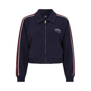 Gap Petite Tepláková bunda  námornícka modrá / červená / biela