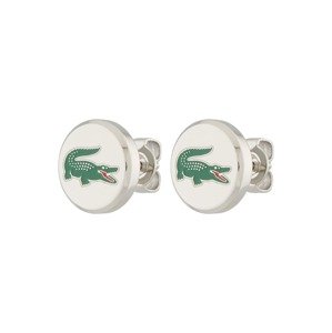 LACOSTE Náušnice 'Arthor'  zelená / červená / strieborná / biela