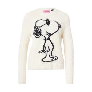 PRINCESS GOES HOLLYWOOD Sveter 'Snoopy Intarsia'  čierna / biela ako vlna