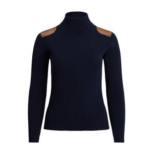 Lauren Ralph Lauren Plus Sveter 'AMANDA'  námornícka modrá / koňaková